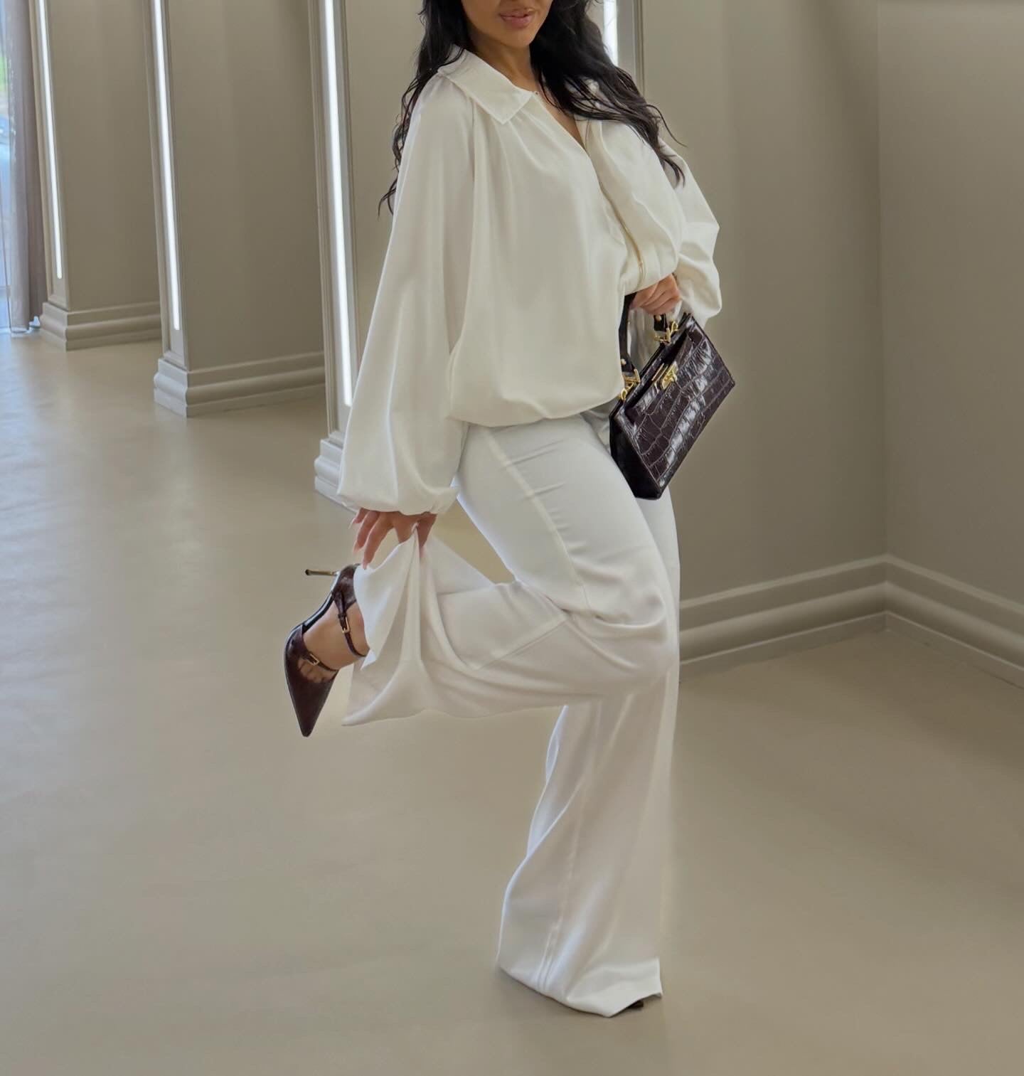 Satin Suit Set