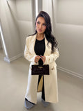 Long Cream Coat