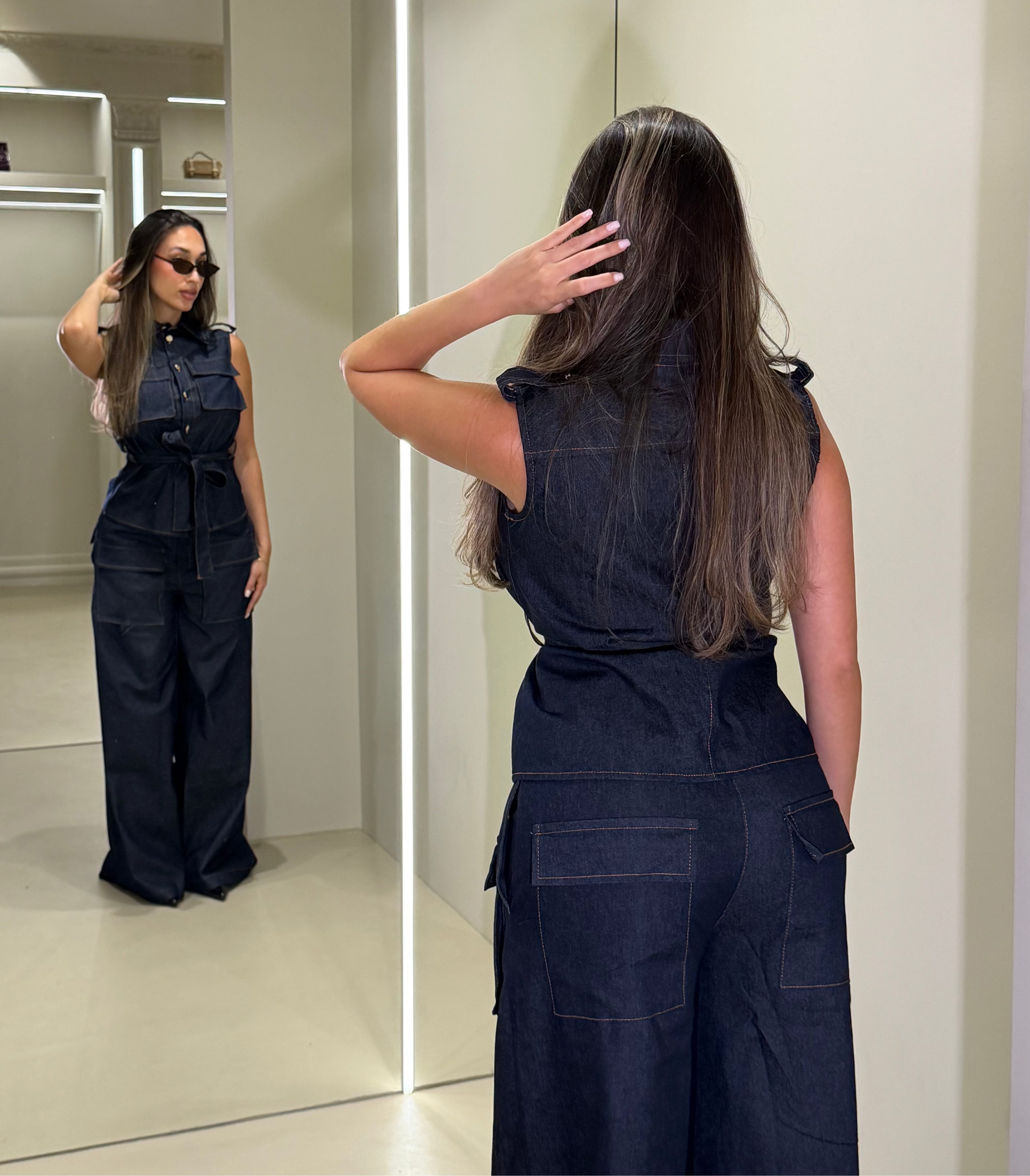 Denim Two Piece