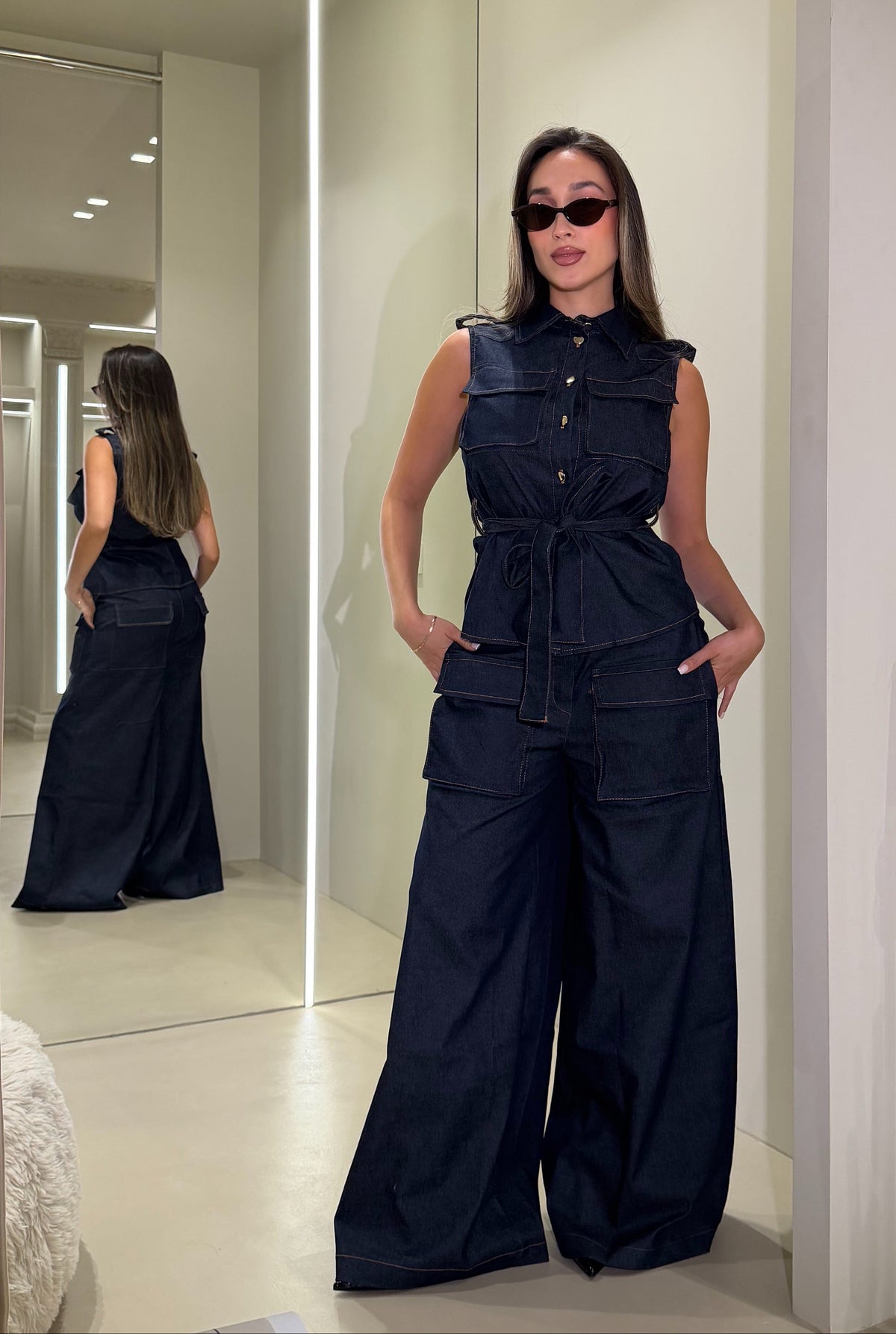 Denim Two Piece